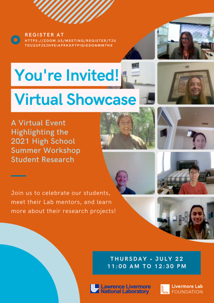 2021 High School Summer STEM Workshop Showcase Event – Livermore Lab ...